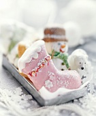 Various shaped Christmas biscuits