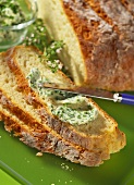 Potato bread with chive butter