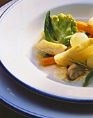 Roasted vegetables on a plate
