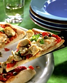 Pizza carciofi e capperi (Pizza mit Artischocken & Kapern)