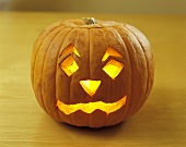 Carved pumpkin for Halloween