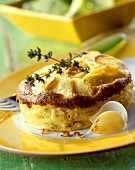 Potato gratin on plate