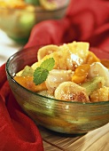 Exotic fruit salad with ginger