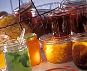 Various jam jars