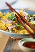 Spinat-Curry-Reis mit Thunfisch