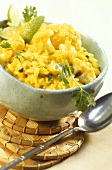 Cauliflower risotto with coconut milk, turmeric & limes
