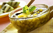Kiwi fruit jam (with concentrated apple juice, for diabetics)