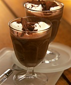 Cocoa with cream and grated chocolate