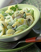 Potato salad with celery, capers & buttermilk dressing