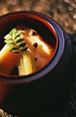 Sashimi in Japanese bowl