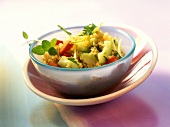 Tomato and bulgur salad with cucumber and mint