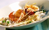 Hot and sour shrimp ragout with lemon grass and rice