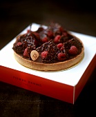 Chocolate and raspberry gateau by Pierre Herme, Paris