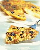 Provencal quiche with olives and tomatoes