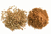 Aniseed and ground aniseed