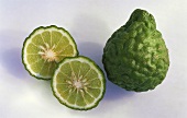 Kaffir lime, whole and halved