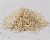 A heap of Arborio rice