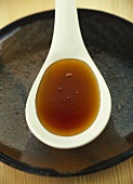 Maple syrup in spoon