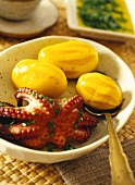 Octopus with boiled potatoes 