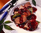Duck breast with redcurrant sauce