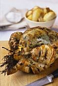 Roast chicken with herbs