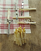 Various asparagus peelers