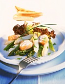 Asparagus with smoked salmon