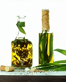 Ramsons (wild garlic) vinegar and ramsons oil