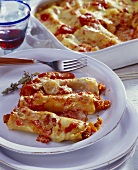 Cannelloni with mince and carrots