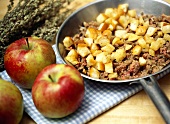 Liver and apple stuffing for roast goose