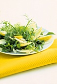 Rocket salad with fennel and apple