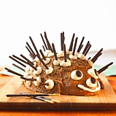 Chocolate hedgehog for children