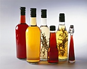 Various bottles of vinegar