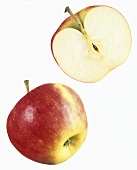 Ein ganzer und ein halber Elstar Apfel