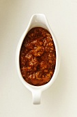 Bolognese sauce in sauce-boat