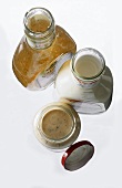 Ready-made salad dressings in bottles