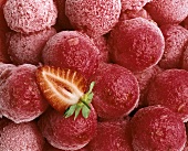 Strawberry sorbet (filling the picture)