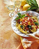 Pasta del capraio (Pasta with tomatoes and goat's cheese)