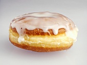 An iced doughnut