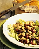 Colourful bean salad