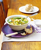 Leek and vegetable soup