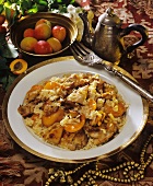 Chicken pilaw with apricots