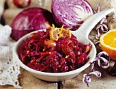 Red cabbage with figs