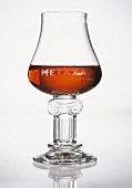 A glass of Metaxa