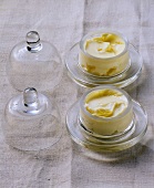 Butter in small glass pot