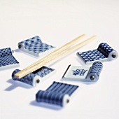 Asian table utensils: china rest for chopsticks