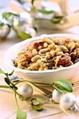 Sauerkraut with beans and bacon (Christmas dish from Poland)