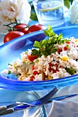 Rice salad with mixed vegetables