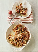 Conchiglie gratinate (Pasta shells au gratin, Italy)
