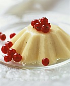 Panna cotta with redcurrants